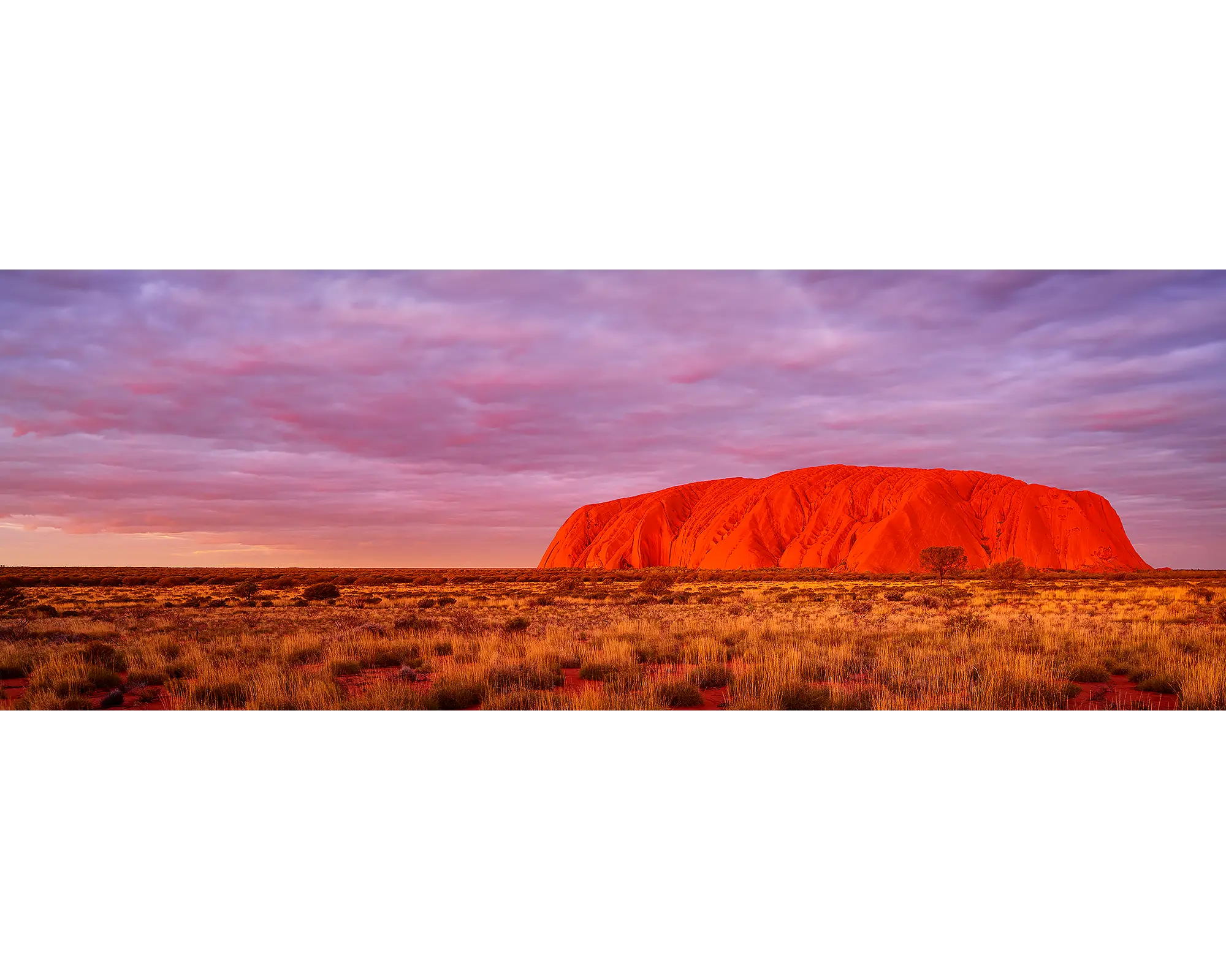 Sunset at Uluru, Northern Territory.