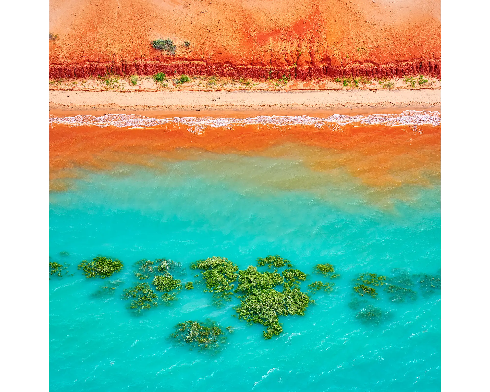 Blend acrylic block - Coast artwork, Broome, The Kimberley, Western Australia.