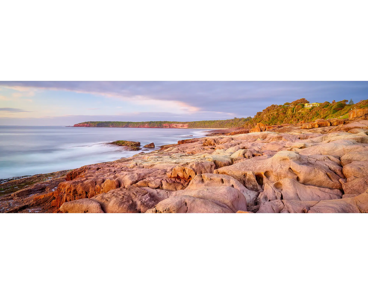 Breaking Through. Sunrise at short point Merrimbula.