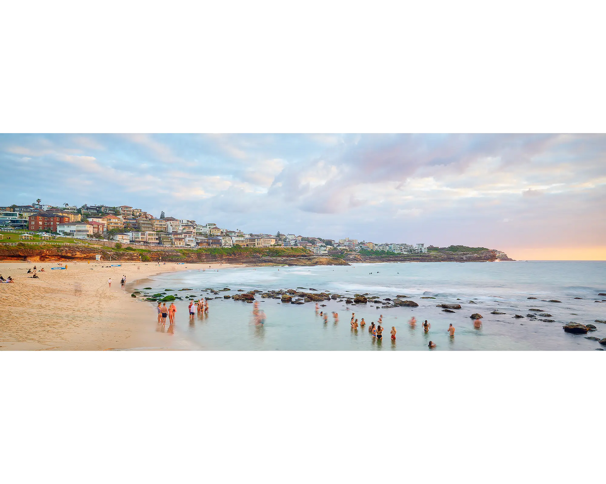 Bronte Gathering. Bronte beach with summers at sunrise, New South Wales.