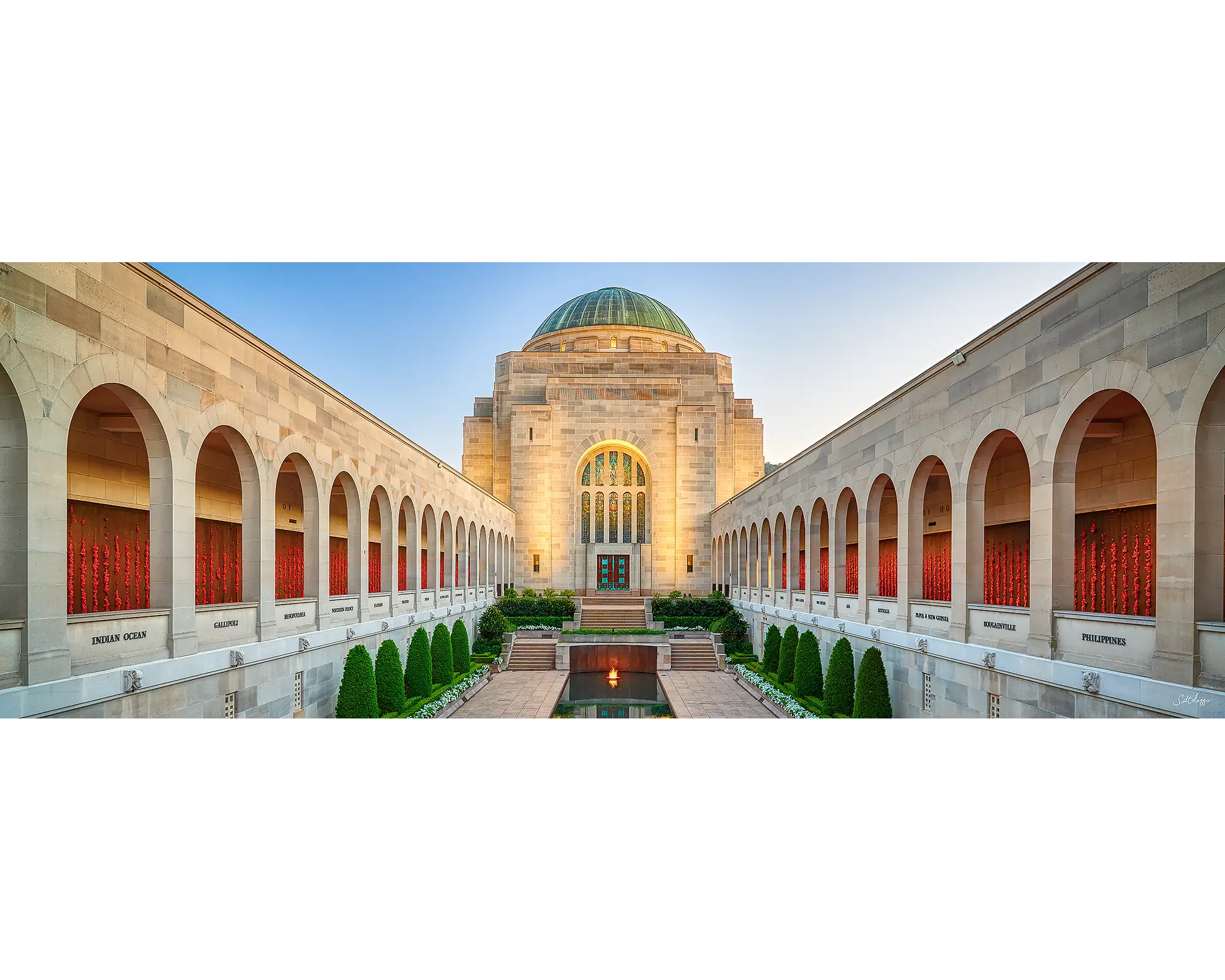 Calm Contemplation - Australian War Memorial, Canberra, at sunrise.