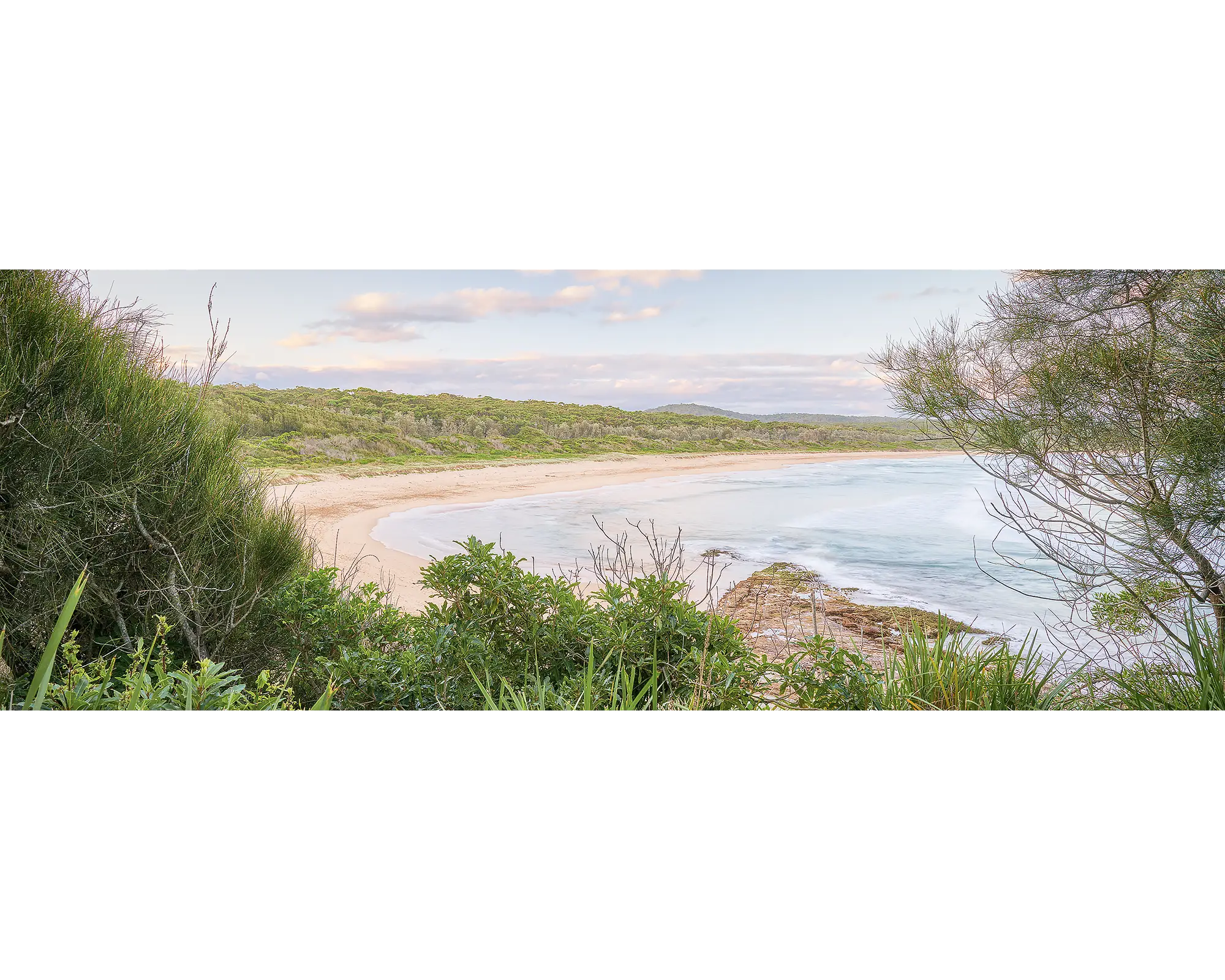 Coastal Retreat. Sunrise at South Durras Beach, New South Wales South Coast.