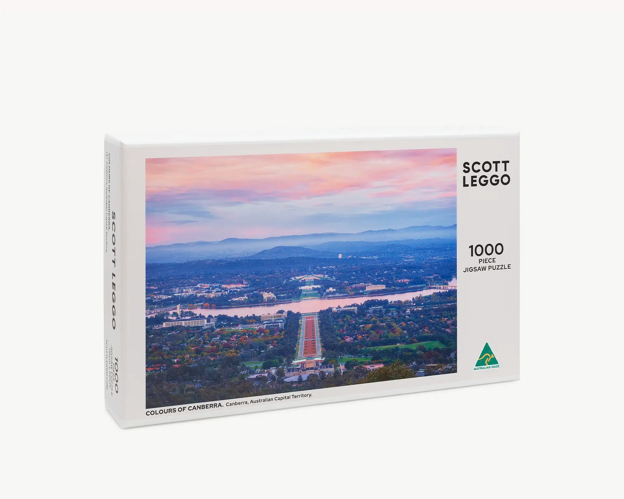 Colours of Canberra. 1000 piece jigsaw puzzle – front of box.