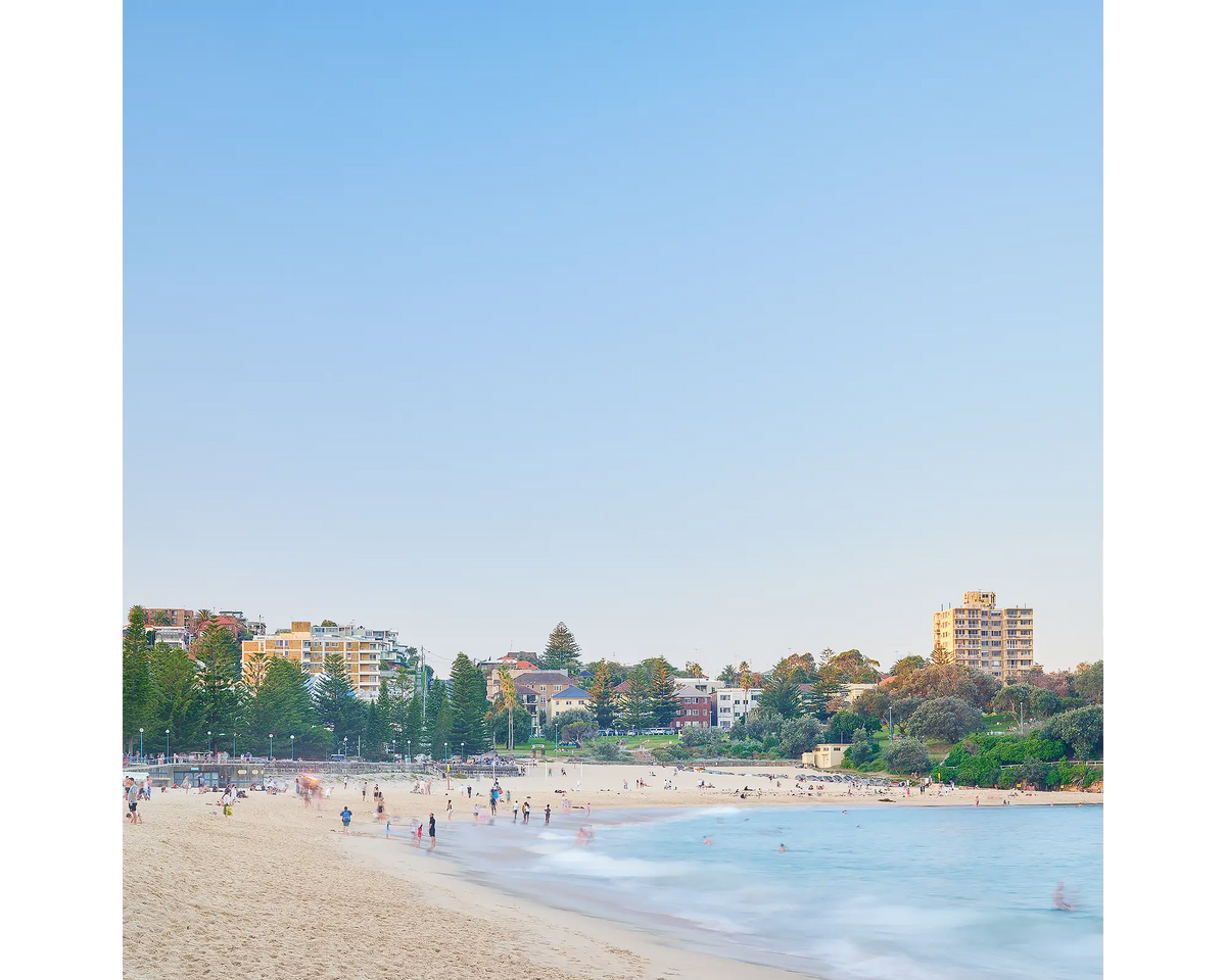 Coogee Playground. Sunset at Coogee Beach in Sydney, New South Wales.