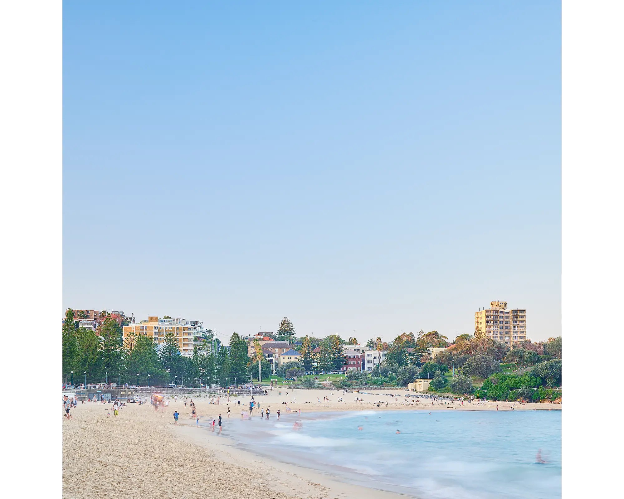 Coogee Playground. Sunset at Coogee Beach in Sydney, New South Wales.