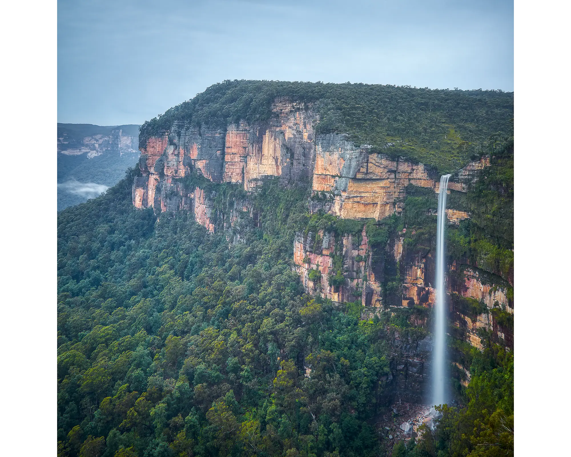 Edge of Time acrylic block, Bridal Veil Falls, Blue Mountains. 