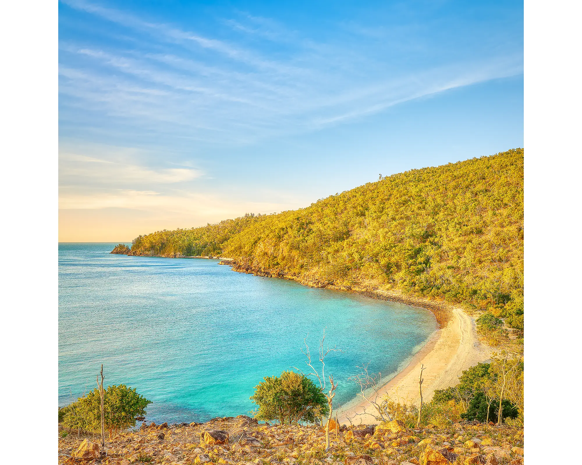 Hayman Harmony acrylic block - Blue Pearl Bay, Hayman Island. 