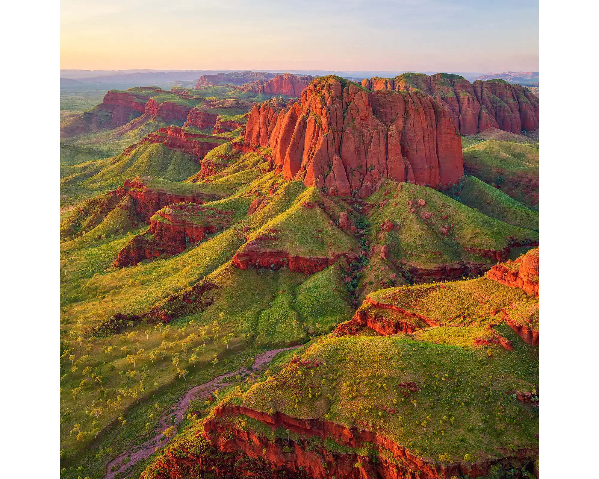 Kimberley Spirit acrylic block, The Kimberley aerial photography artwork.