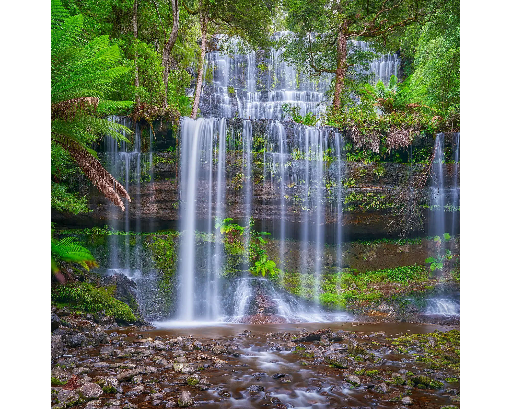 Layers acrylic block - Russell Falls artwork. 