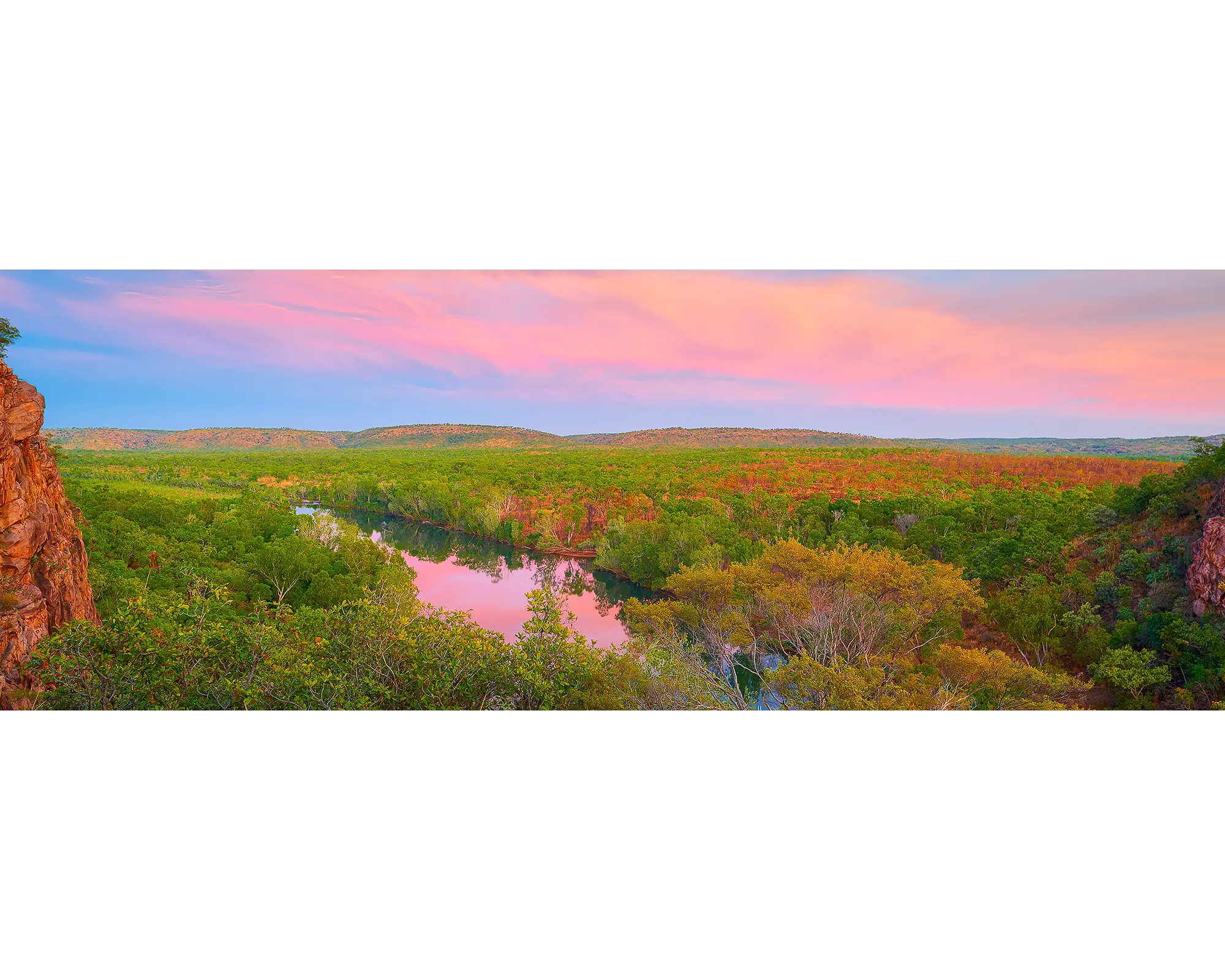 Sunrise over Katherine River, Nitmiluk National Park, NT.