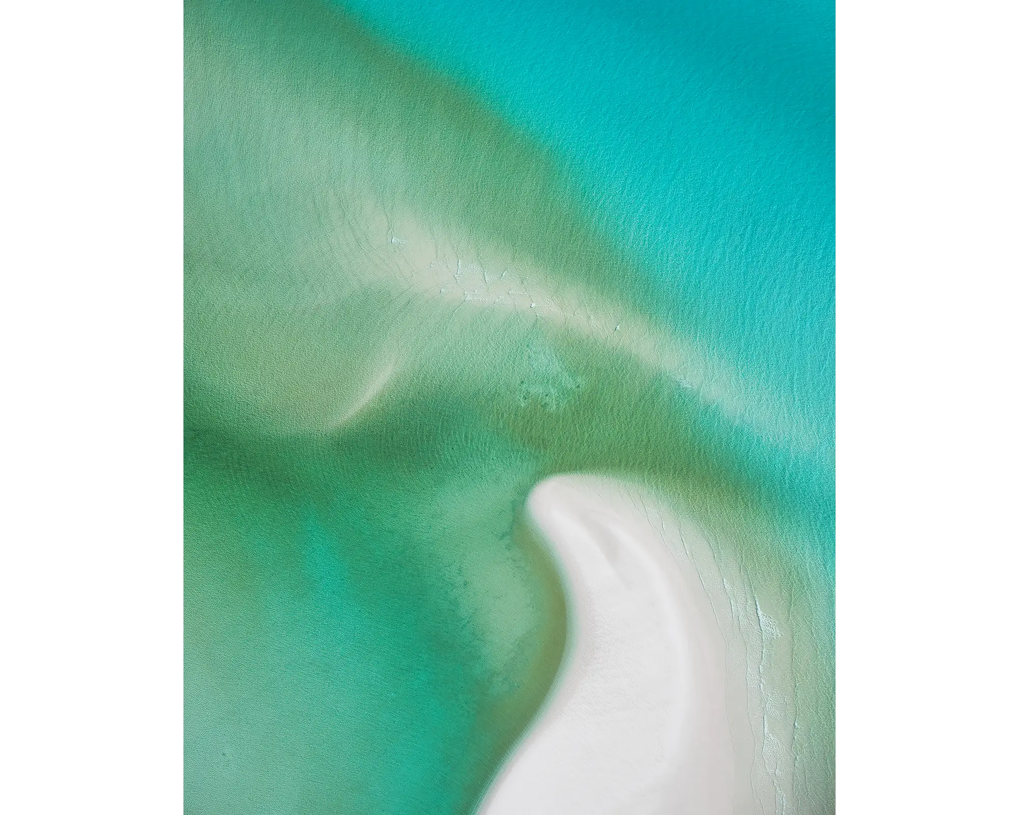 Opal Waters acrylic block - Hill inlet, Whitsunday Island artwork.