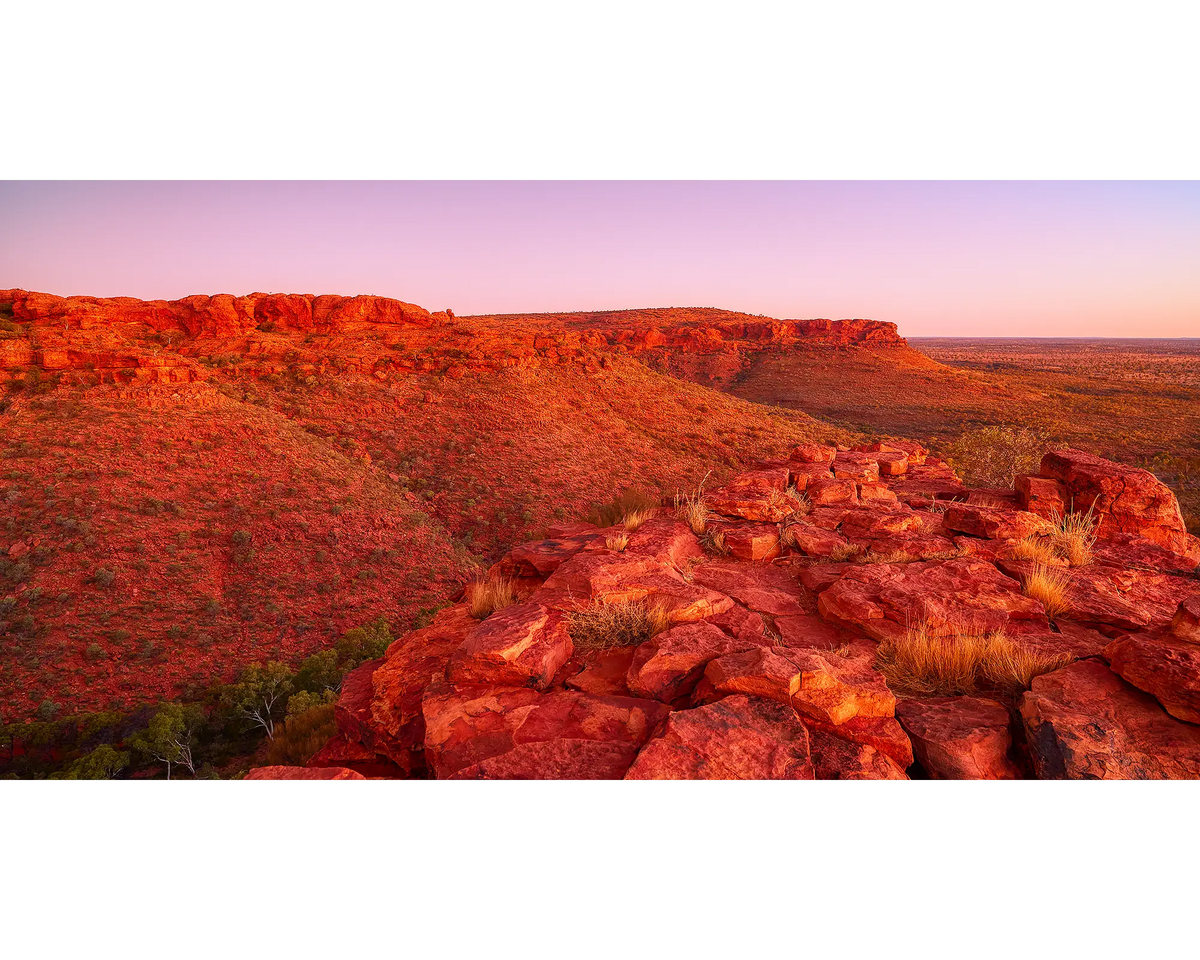 Sunset at Kings Canyon, Watarrka National Park, NT. 