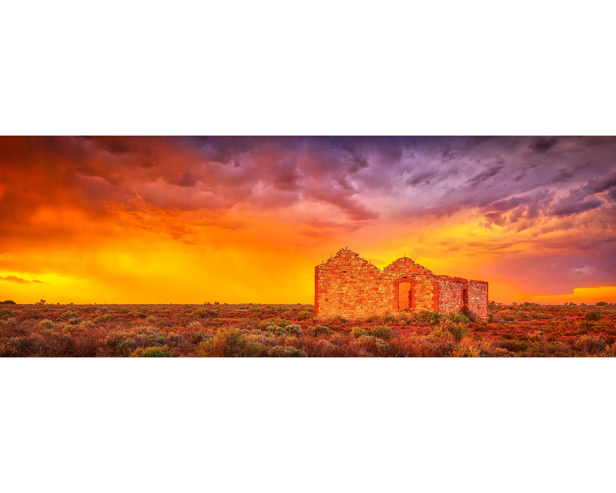 Ruins of an old farmhouse in outback South Australia. 