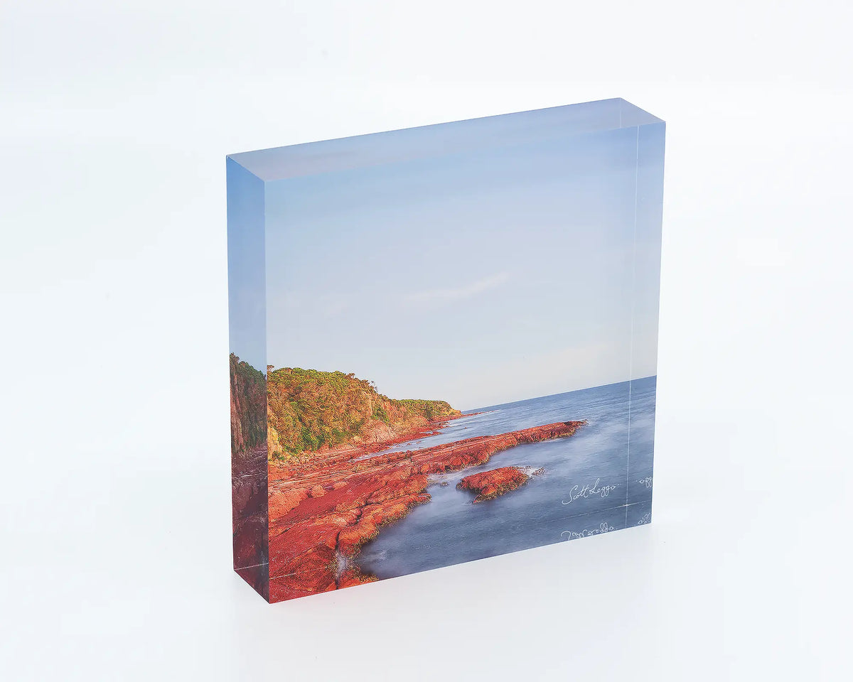 Point acrylic block - Merimbula Point artwork. 