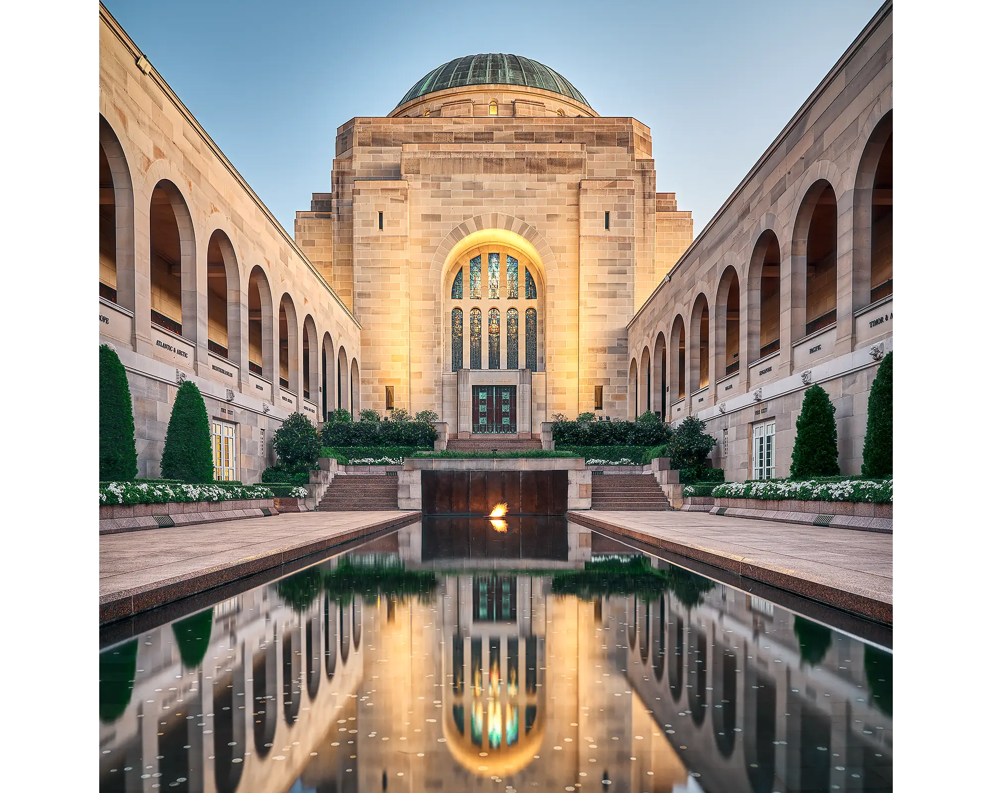 Reflection acrylic block - Australian War Memorial, Canberra. 