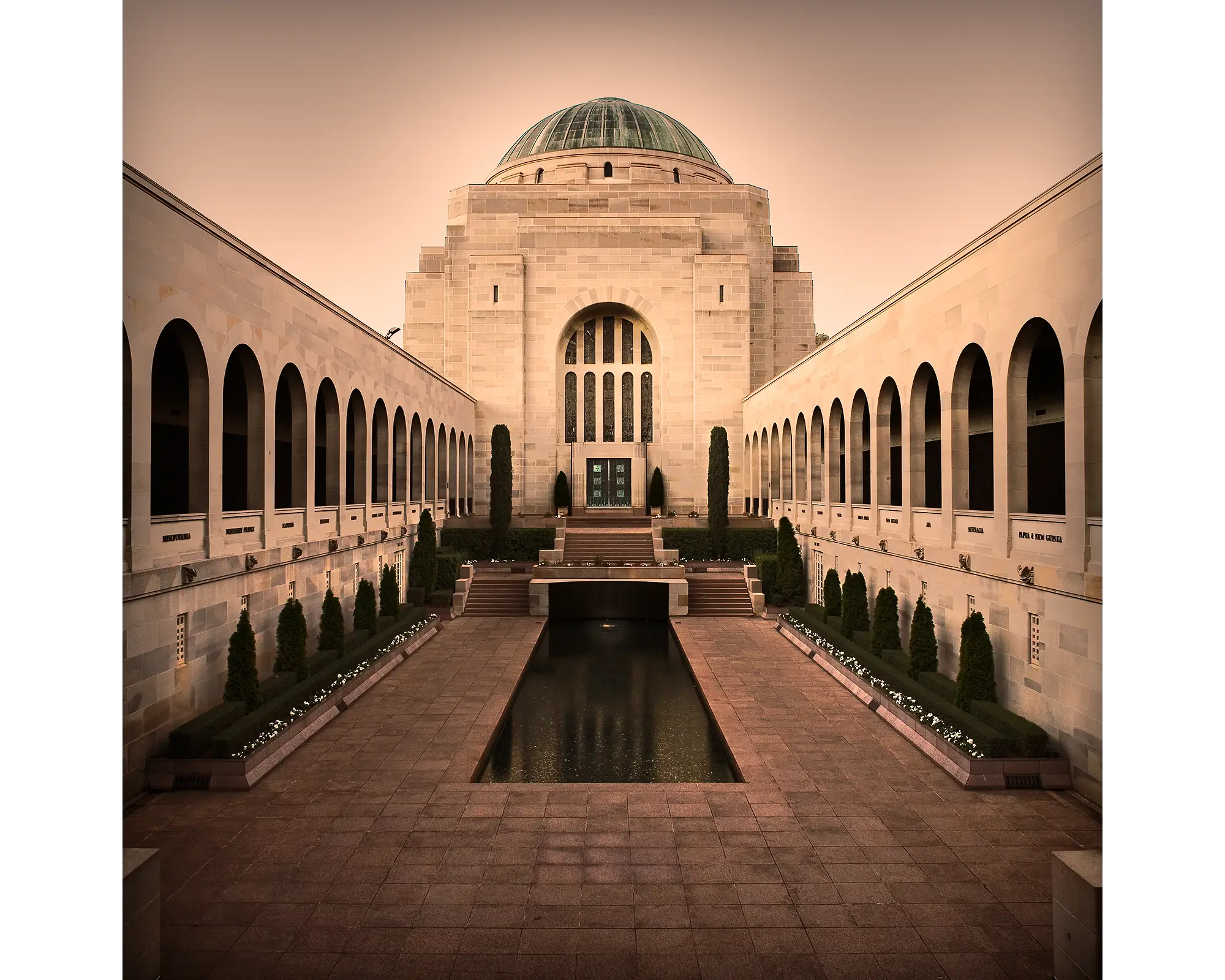 Remembrance acrylic block - Australian War Memorial, Canberra. 