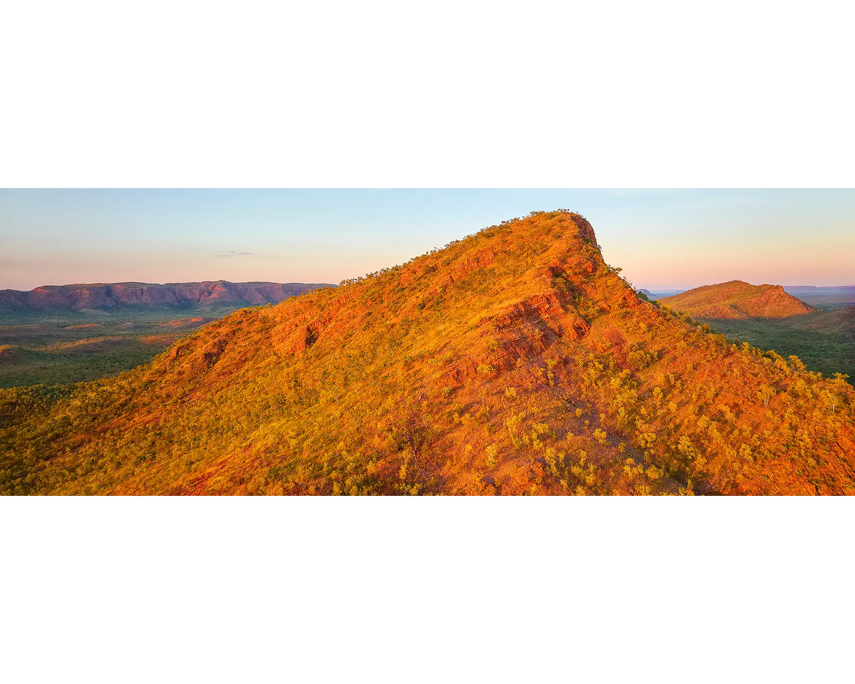 Rise. Sunrise on rock formation in the east Kimberley, Western Australia.