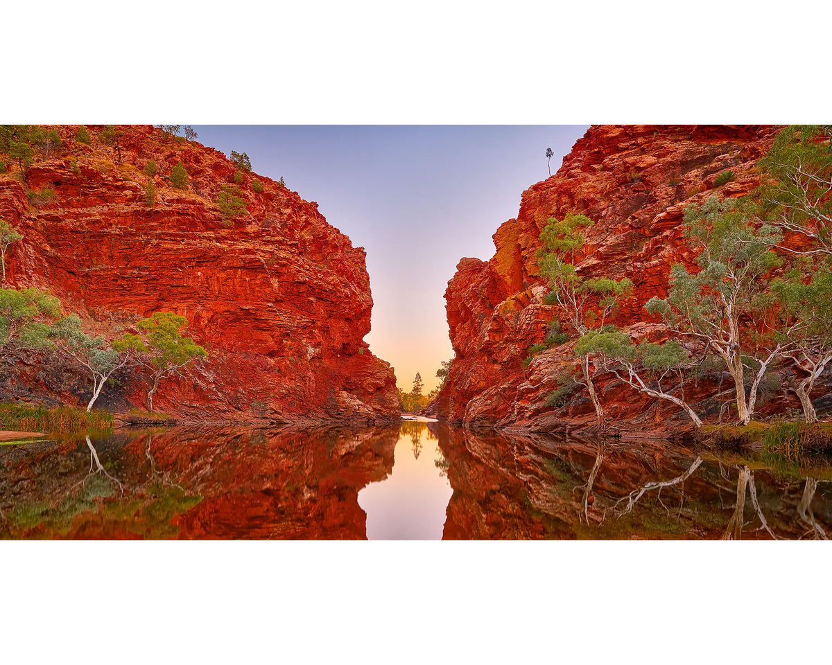 Ellery Creek Big Hole at sunrise, Tjoritja/ West Macdonnell Ranges, NT. 