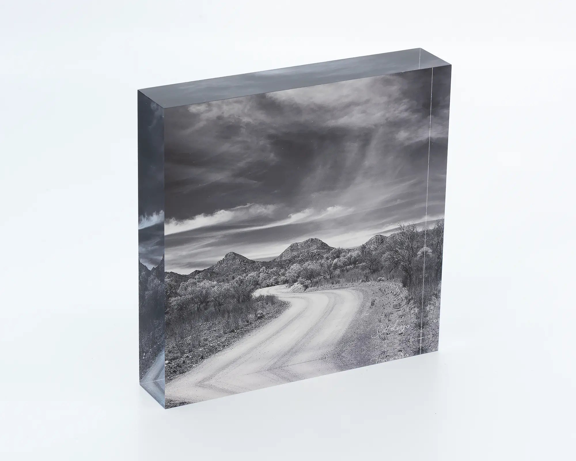 Scenic Drive acrylic block - Flinders Ranges, SA. 