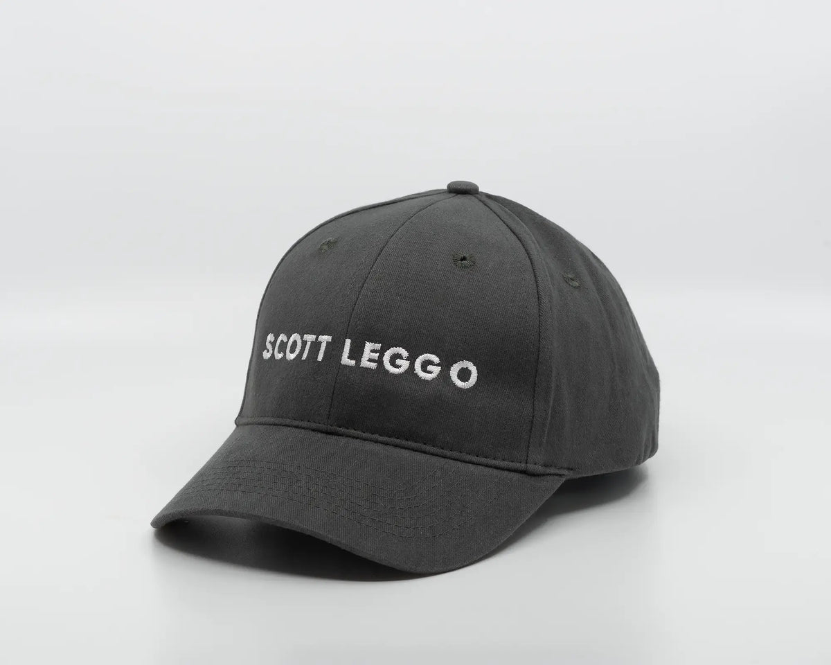 SCOTT LEGGO baseball cap in Charcoal colour.