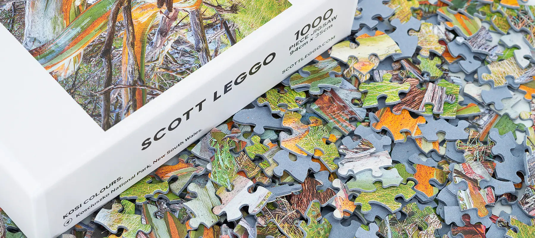 Scott Leggo jigsaw puzzle pieces.