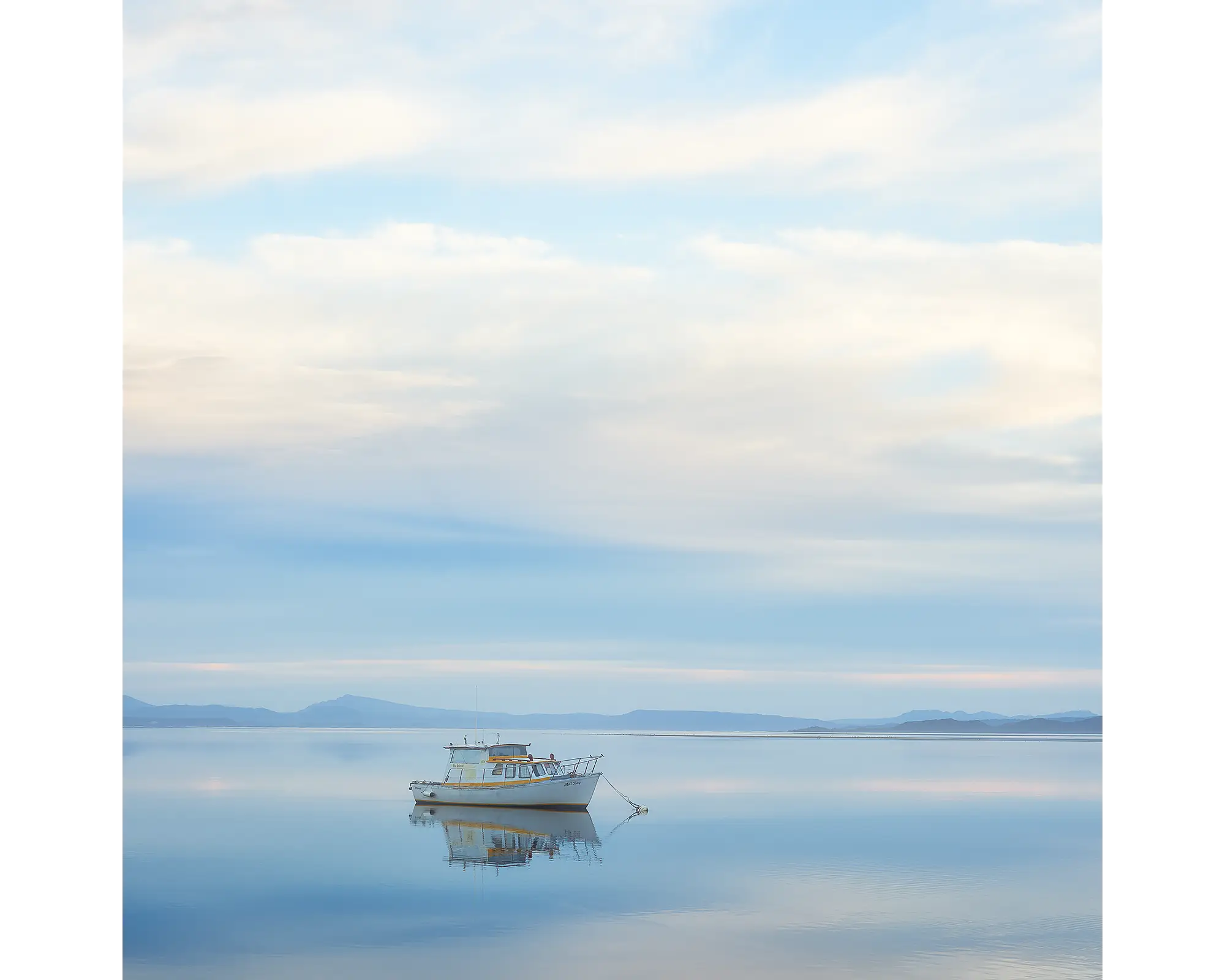 Serenity acrylic block - Macquarie Harbour, Tasmania. 