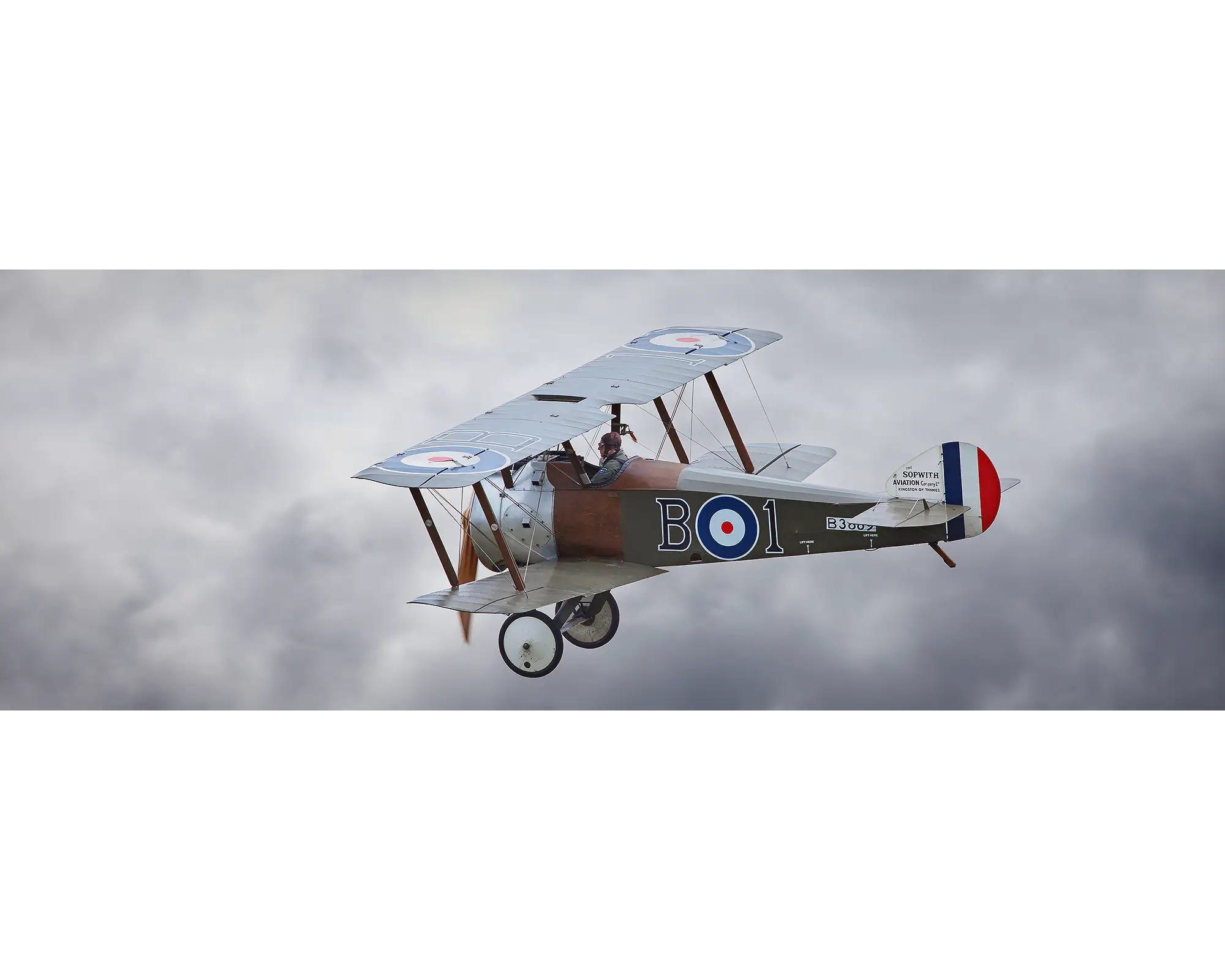 Sopwith Camel. Acrylic block of a Sopwith Camel flying. Australian aerial artwork.