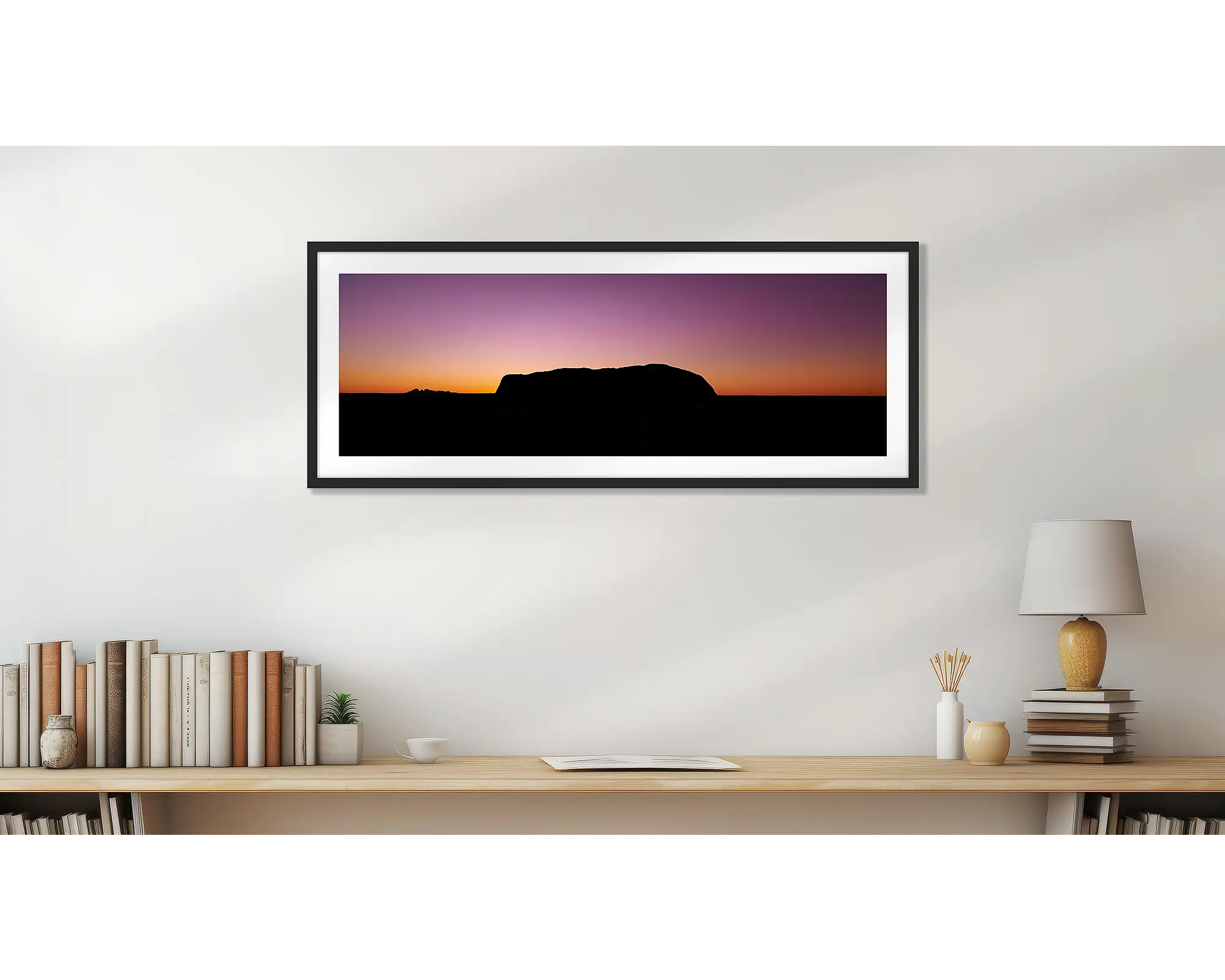 Spiritual Heart - Sunset over Uluru Kata Juta National  Park, Northern Territory, Australia.