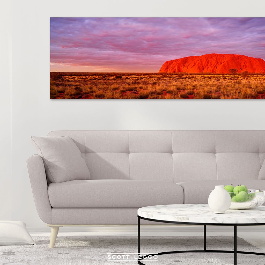 (Ayers Art Rock) NT. AUSTRALIAN Uluru Australian Wall ICON.